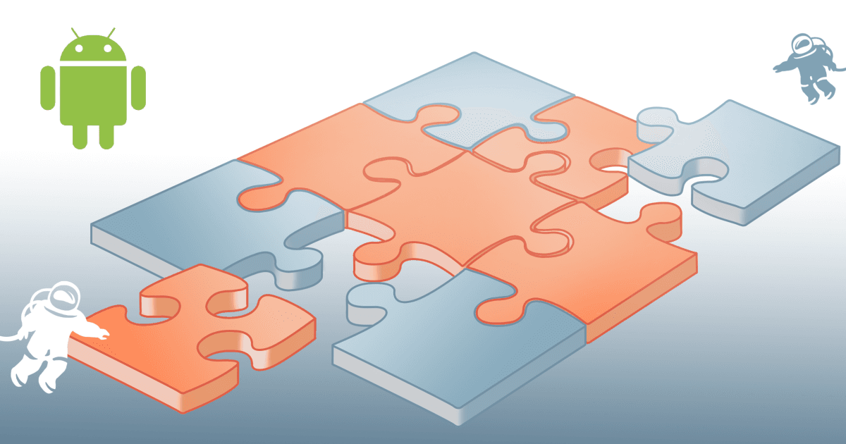 Develop an Android library together with apps using it
